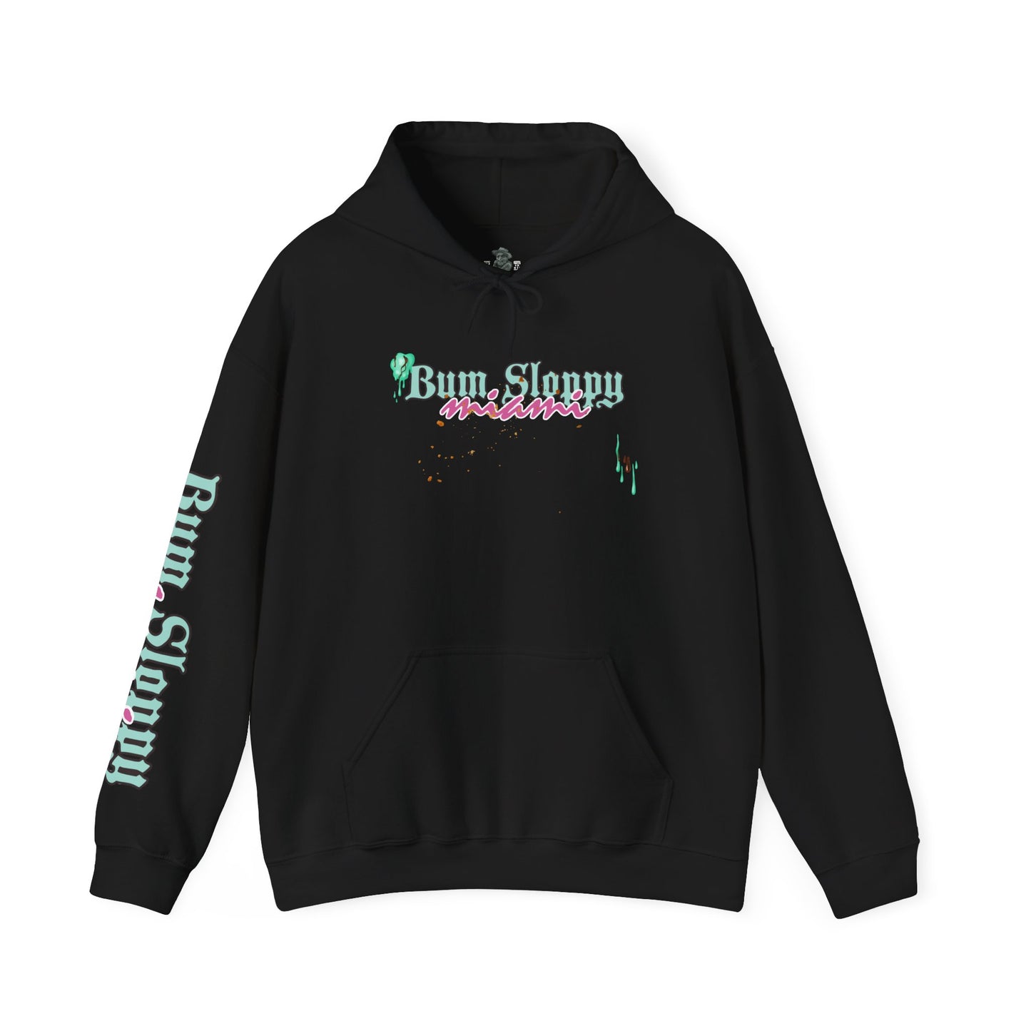 Bum Sloppy Miami MC Sunny Daze Heavy Blend Hooded Sweatshirt with Seaside Snack Stains