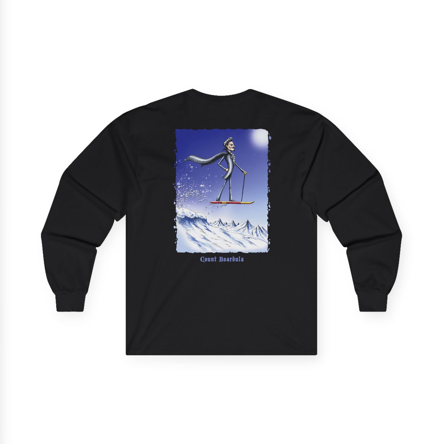 Count Boardula Longsleeves with Bloody Vampire Snack Stains