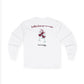 Forgetting My Words Long Sleeve with Wine and Blue Cheese Dressing Stains