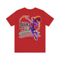 Rowdy Retro Women's Dink This! Pickleball Tee with Pickleball Strike Marks