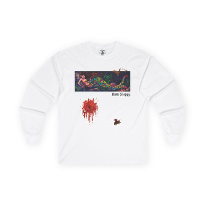 Doodle Mermaid Long Sleeve with Tomato Stains