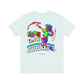 No-Holds Neon Men's Dink This! Pickleball Tee with Pickleball Strike Marks