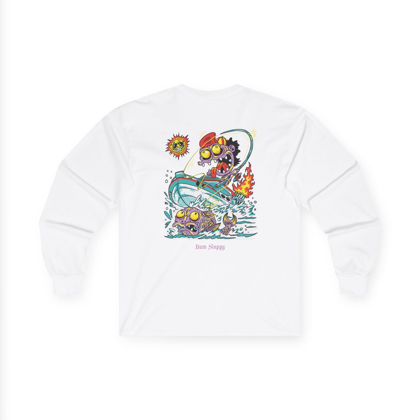 Gnarly Fishing Long Sleeve with Fish Gutting Blood Stains