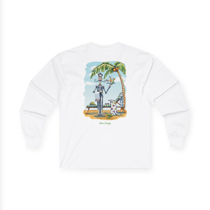 Beach Butler Long Sleeve with Taco & Nachos Stains