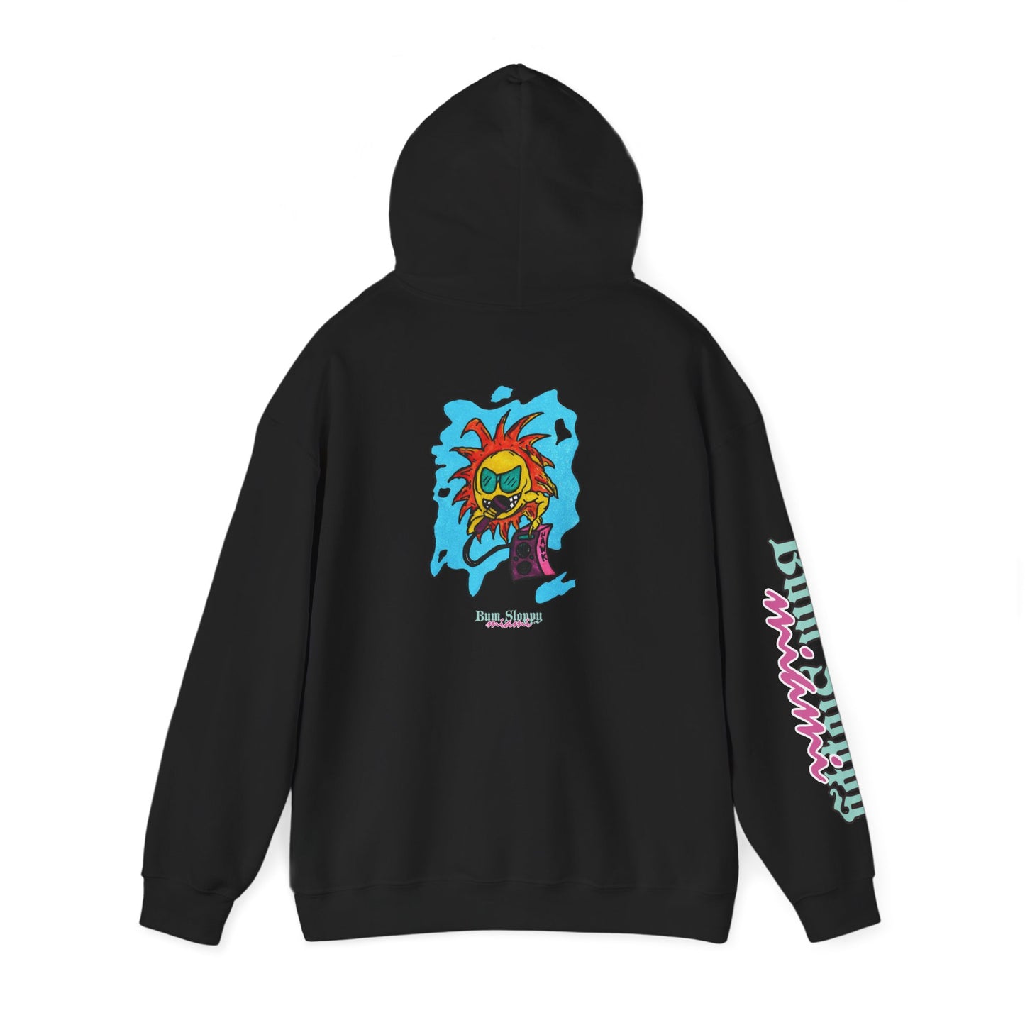Bum Sloppy Miami MC Sunny Daze Heavy Blend Hooded Sweatshirt with Seaside Snack Stains