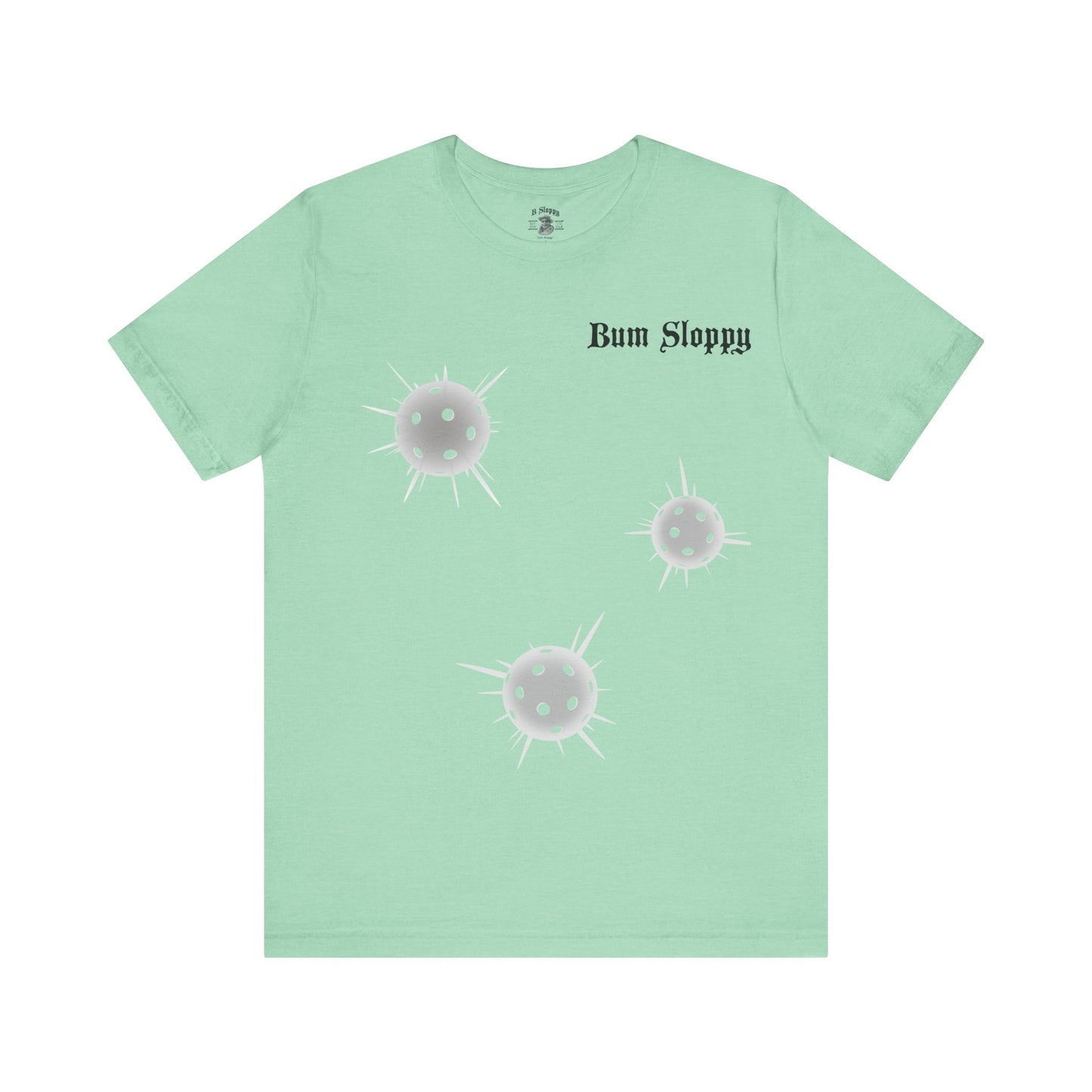 No-Holds Neon Men's Dink This! Pickleball Tee with Pickleball Strike Marks