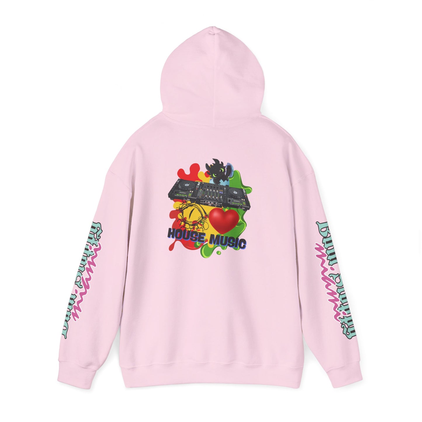 Bum Sloppy Miami House Music Heavy Blend Hooded Sweatshirt