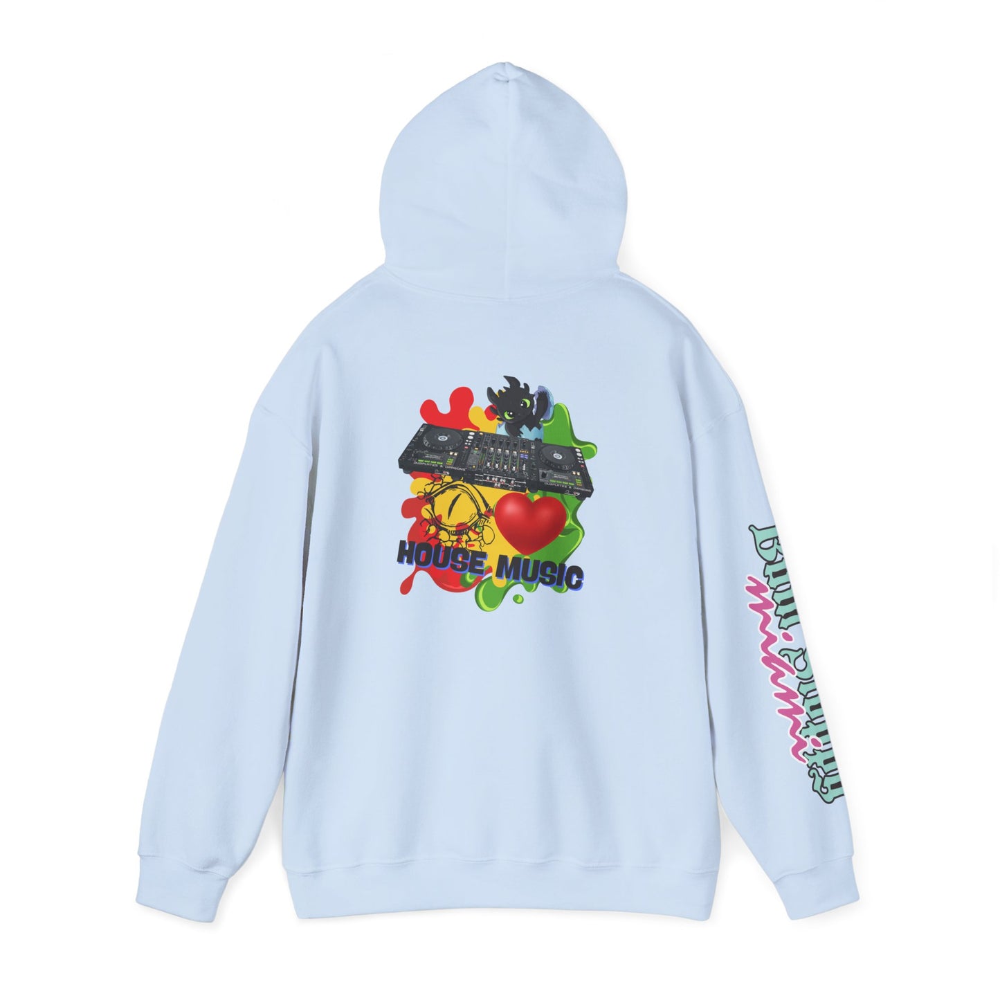 Bum Sloppy Miami House Music Heavy Blend Hooded Sweatshirt