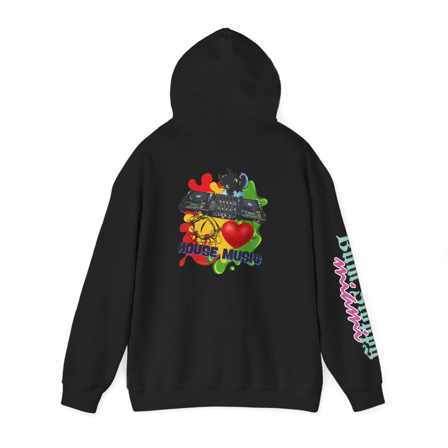 Bum Sloppy Miami House Music Heavy Blend Hooded Sweatshirt