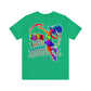 No-Holds Neon Women's Dink This! Pickleball Tee with Pickleball Strike Marks