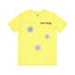 No-Holds Neon Men's Dink This! Pickleball Tee with Pickleball Strike Marks