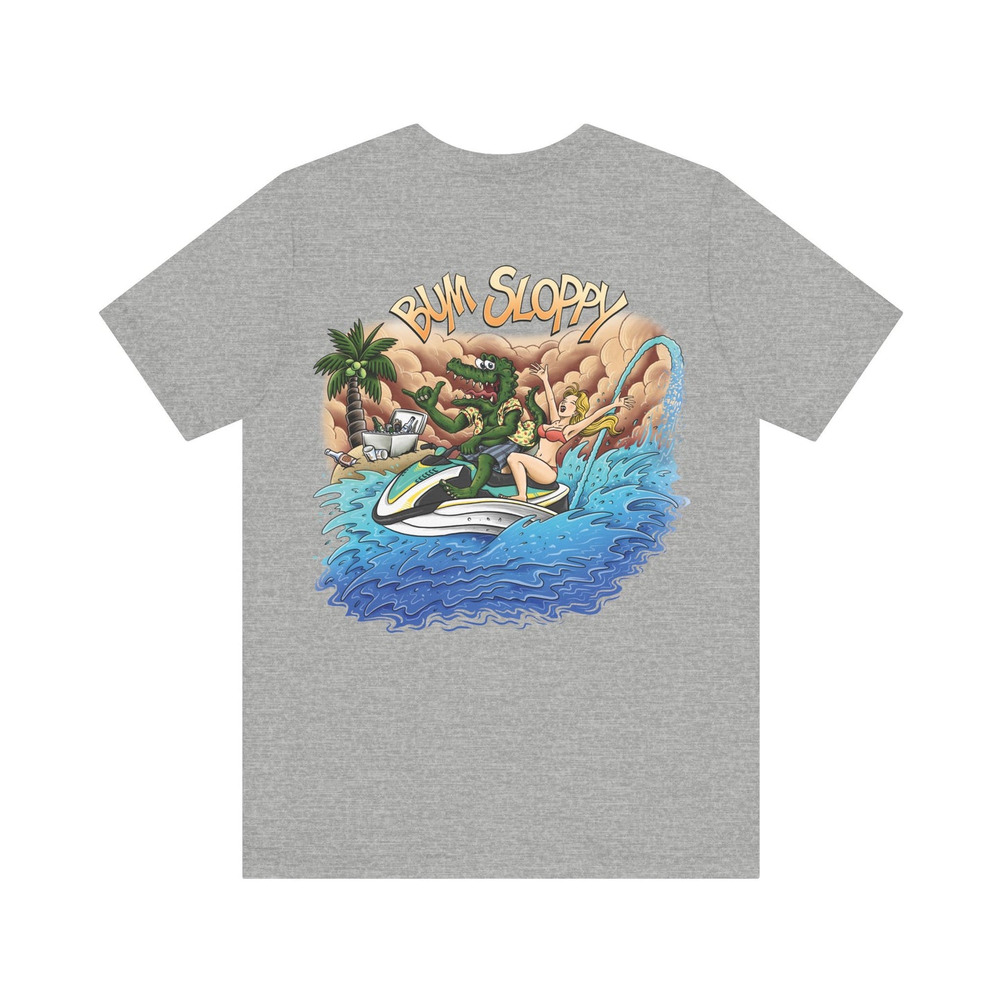 Jetski Gator with Taco, Hot Sauce and Nacho Cheese Stains
