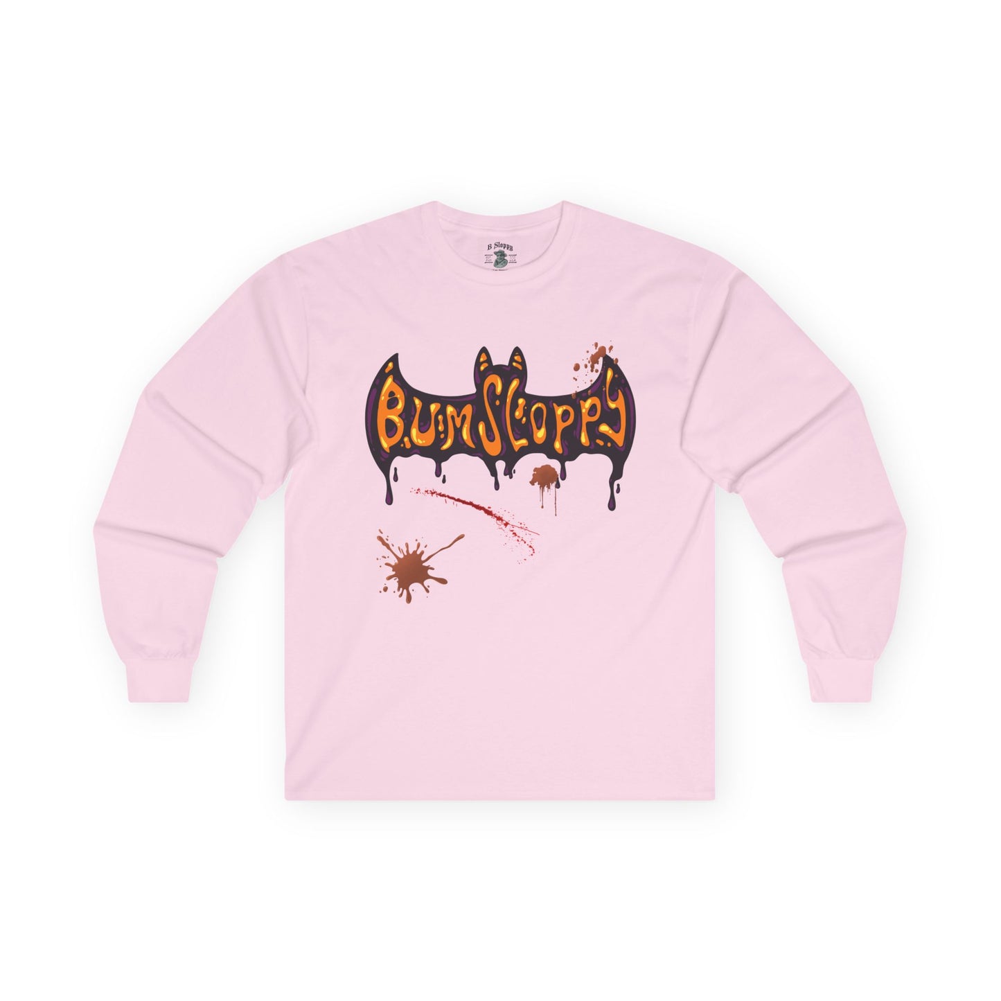 Bum Sloppy Goes Batty Halloween Longsleeves with Tasty Treat and Spooky Slasher Stains