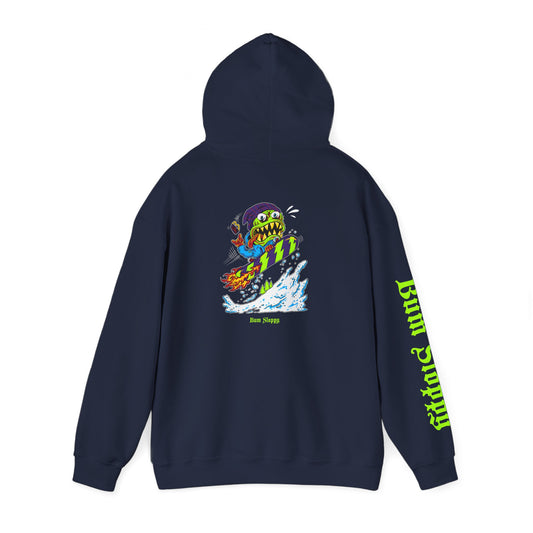 Gnarly Mute Grab with Chalet Snack Stains Heavy Blend Hooded Sweatshirt