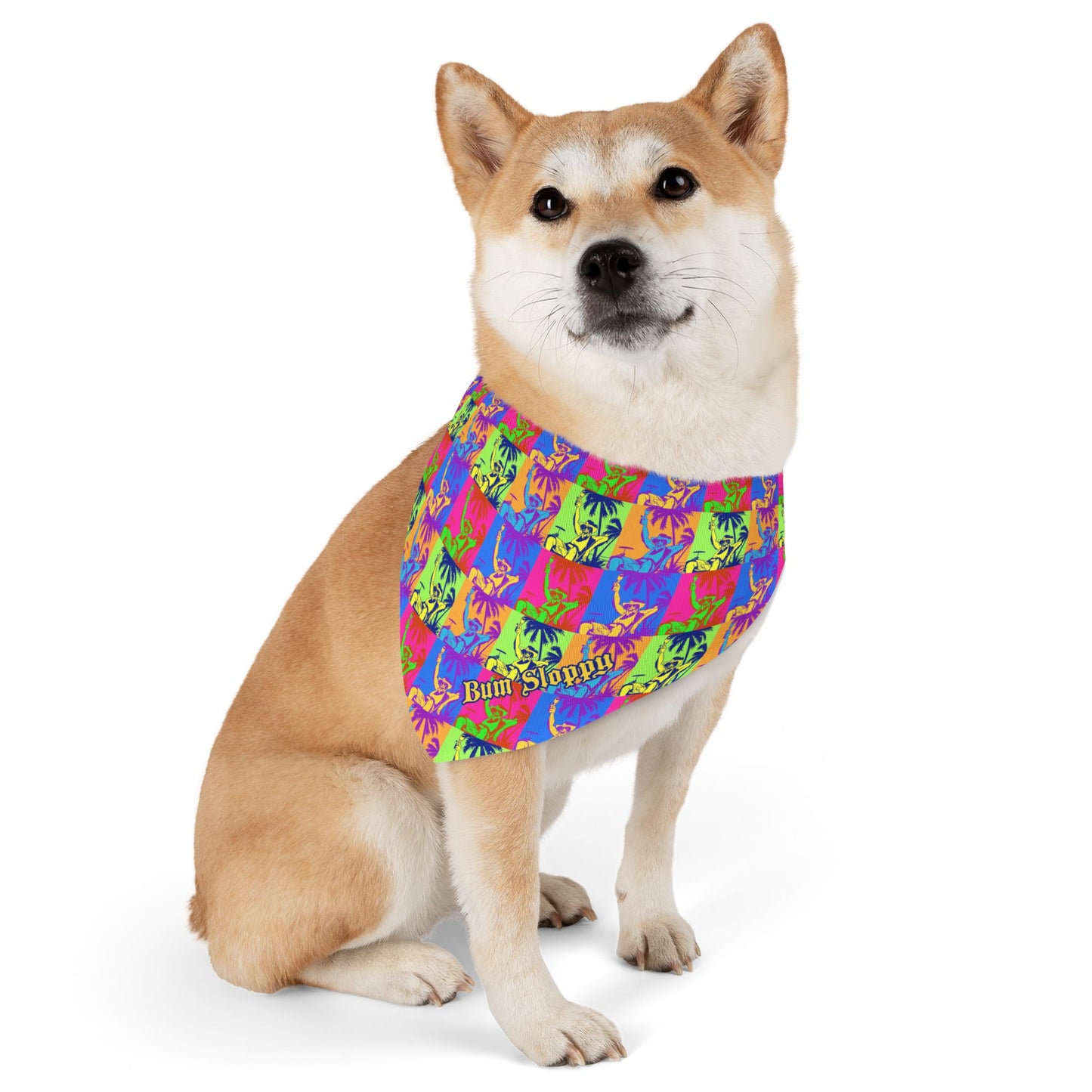 Pop Art Sloppy Life Pet Bandana Pet Bandana Collar