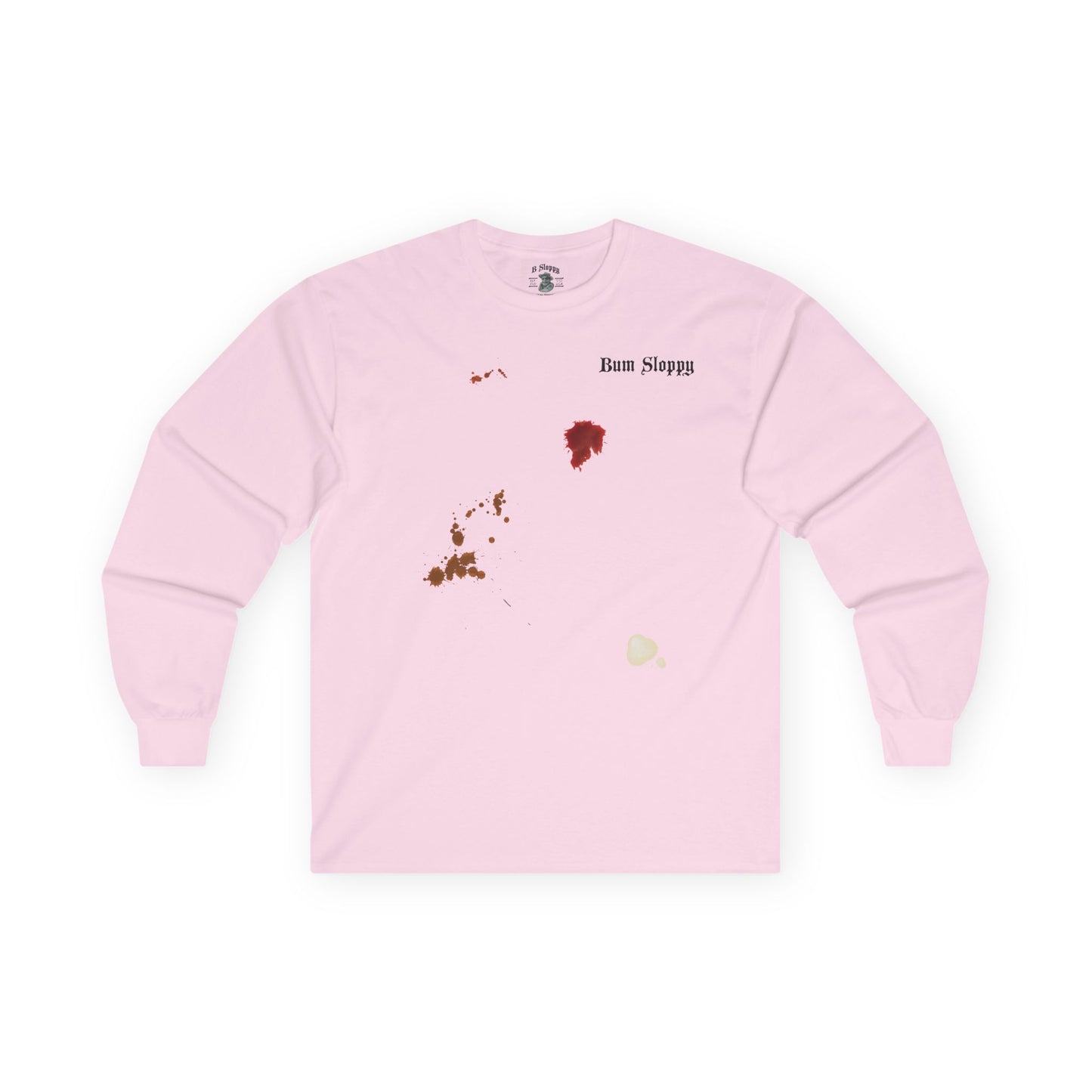 Doodle Seahorse Long Sleeve with Mayo and Sauce Splatter