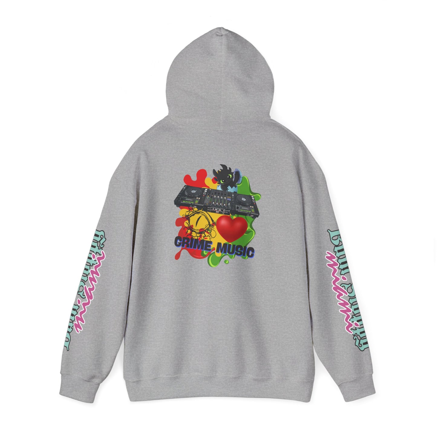 Bum Sloppy Miami Grime Music Heavy Blend Hooded Sweatshirt