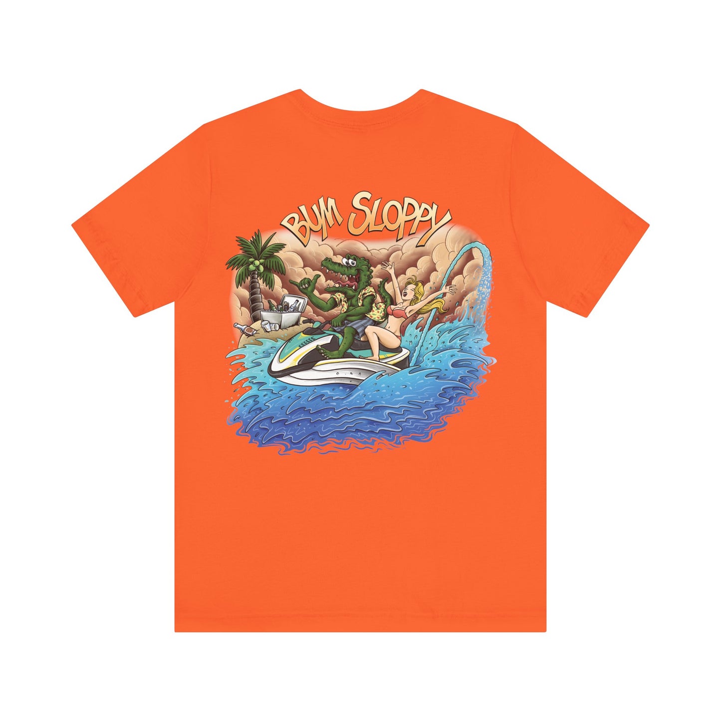 Jetski Gator with Taco, Hot Sauce and Nacho Cheese Stains