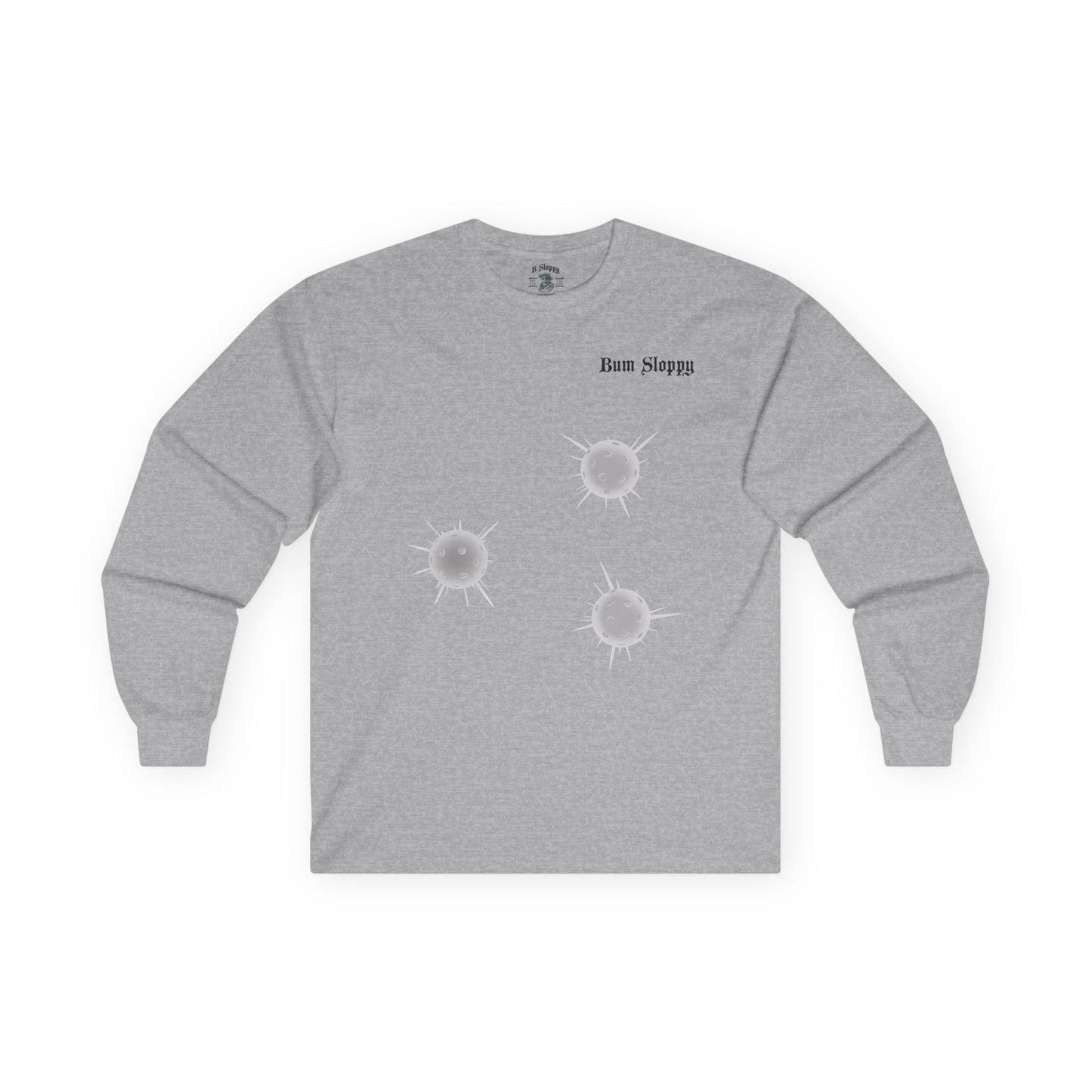 Rowdy Retro Women's Dink This! Long Sleeve Pickleball Tee with Pickleball Strike Marks