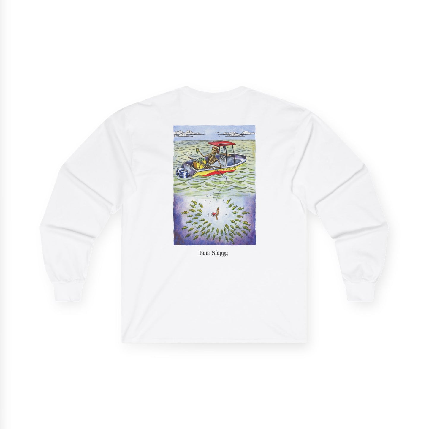 Patient Fisherman Long Sleeve with Fish Gutting Blood Stains