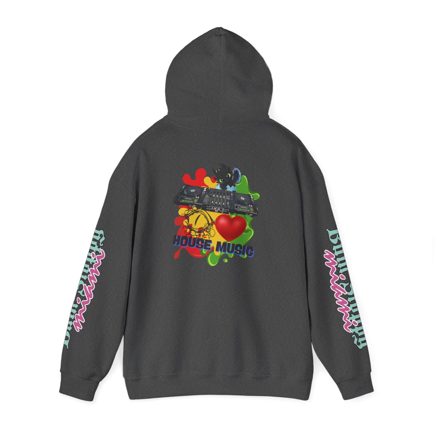 Bum Sloppy Miami House Music Heavy Blend Hooded Sweatshirt