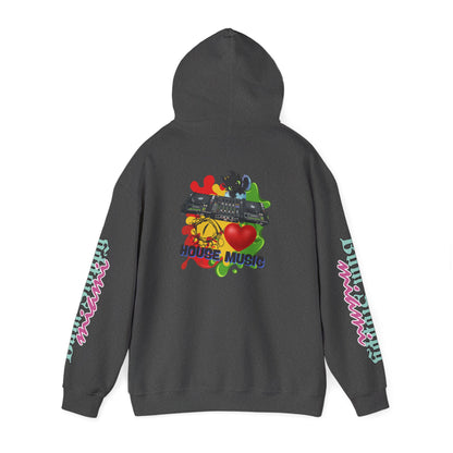 Bum Sloppy Miami House Music Heavy Blend Hooded Sweatshirt