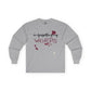 Forgetting My Words Long Sleeve with Wine and Blue Cheese Dressing Stains