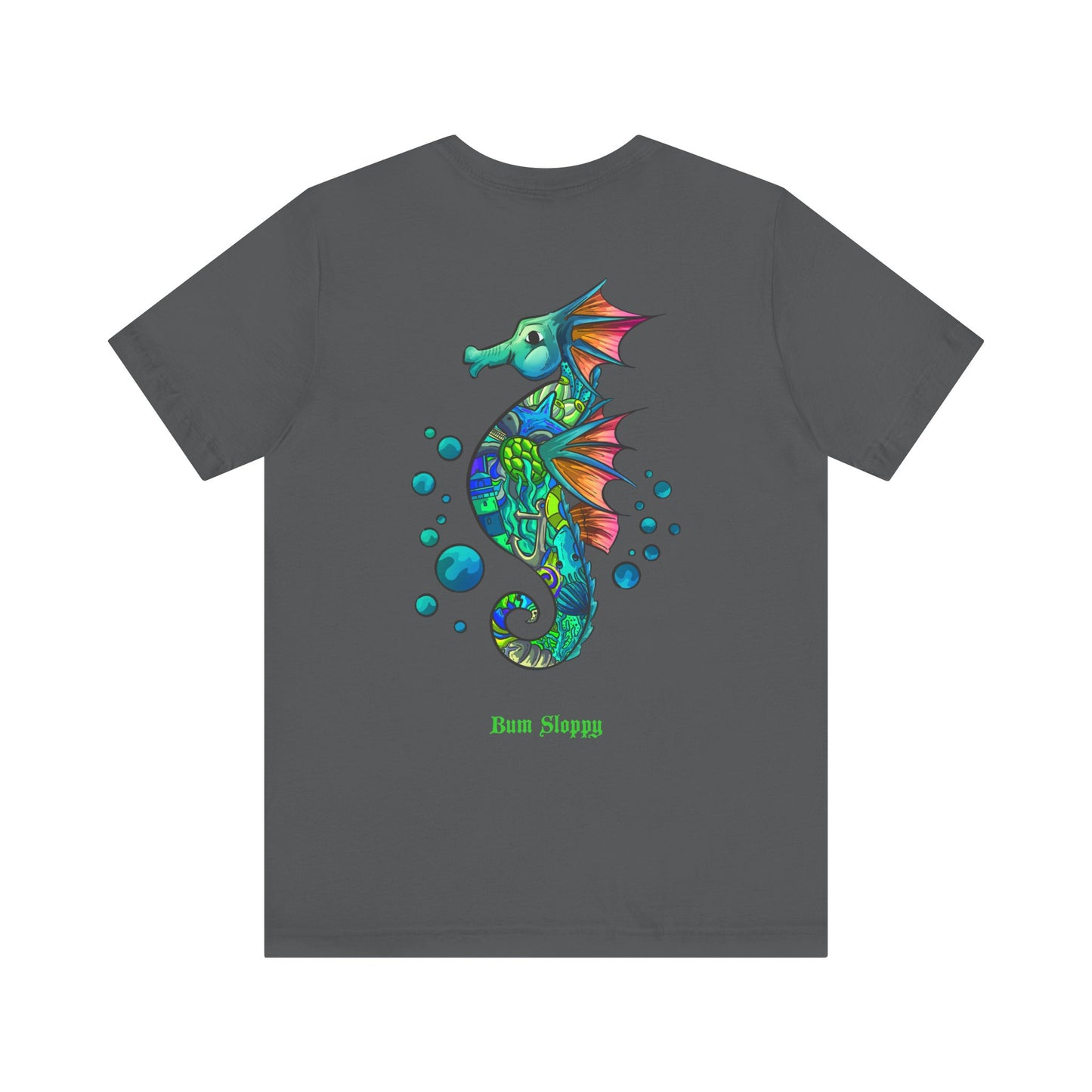 Doodle Seahorse with Mayo and Sauce Splatter