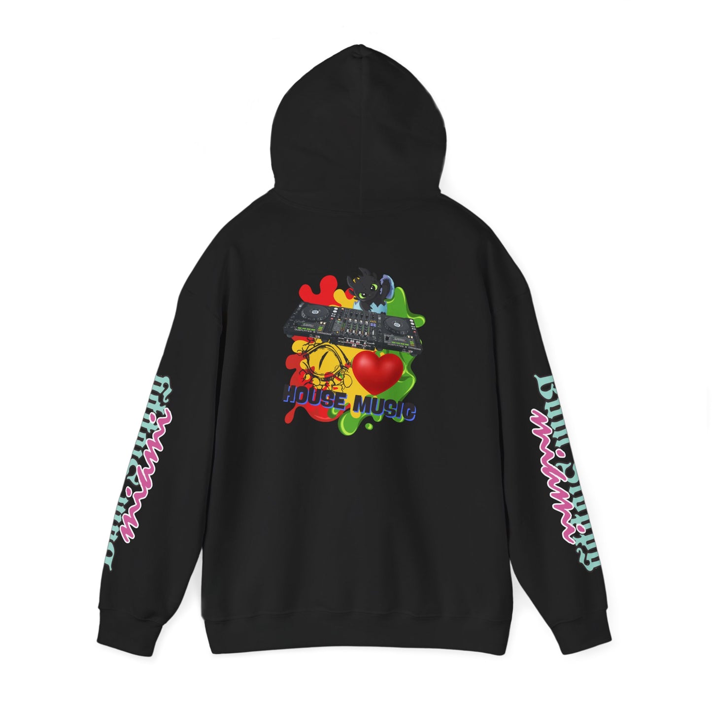 Bum Sloppy Miami House Music Heavy Blend Hooded Sweatshirt