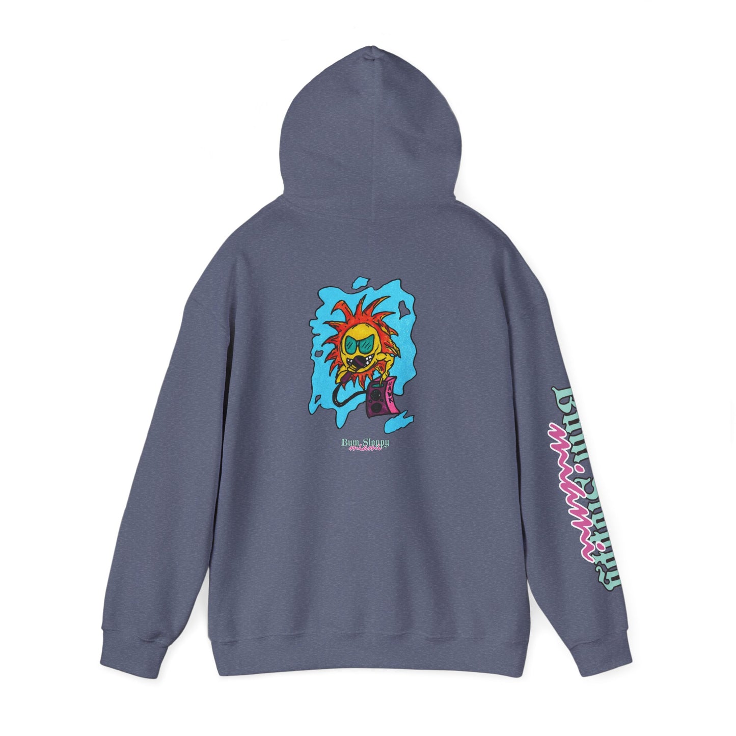 Bum Sloppy Miami MC Sunny Daze Heavy Blend Hooded Sweatshirt with Seaside Snack Stains