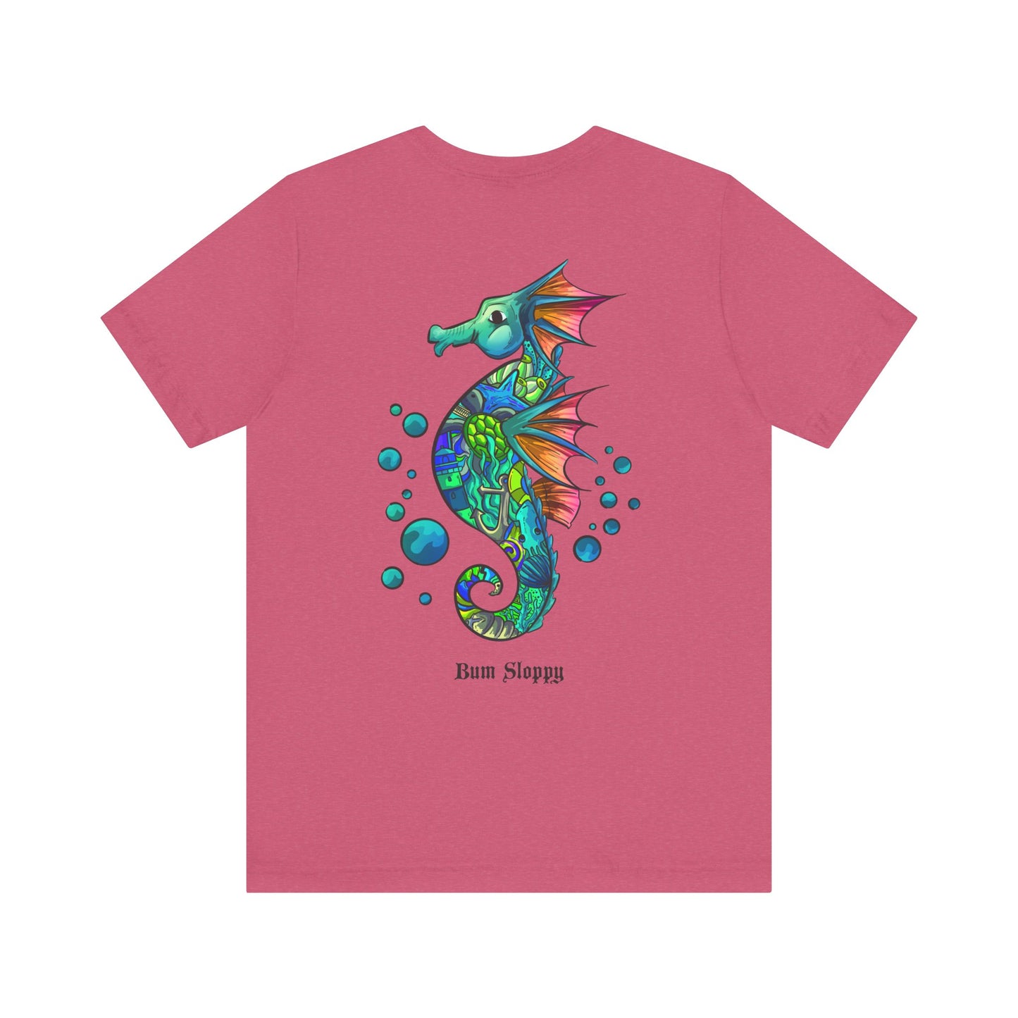 Doodle Seahorse with Mayo and Sauce Splatter