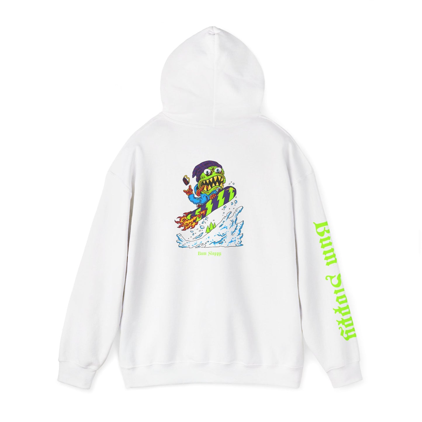 Gnarly Mute Grab with Chalet Snack Stains Heavy Blend Hooded Sweatshirt