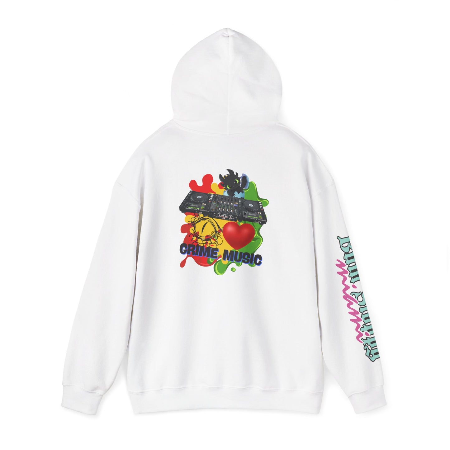 Bum Sloppy Miami Grime Music Heavy Blend Hooded Sweatshirt