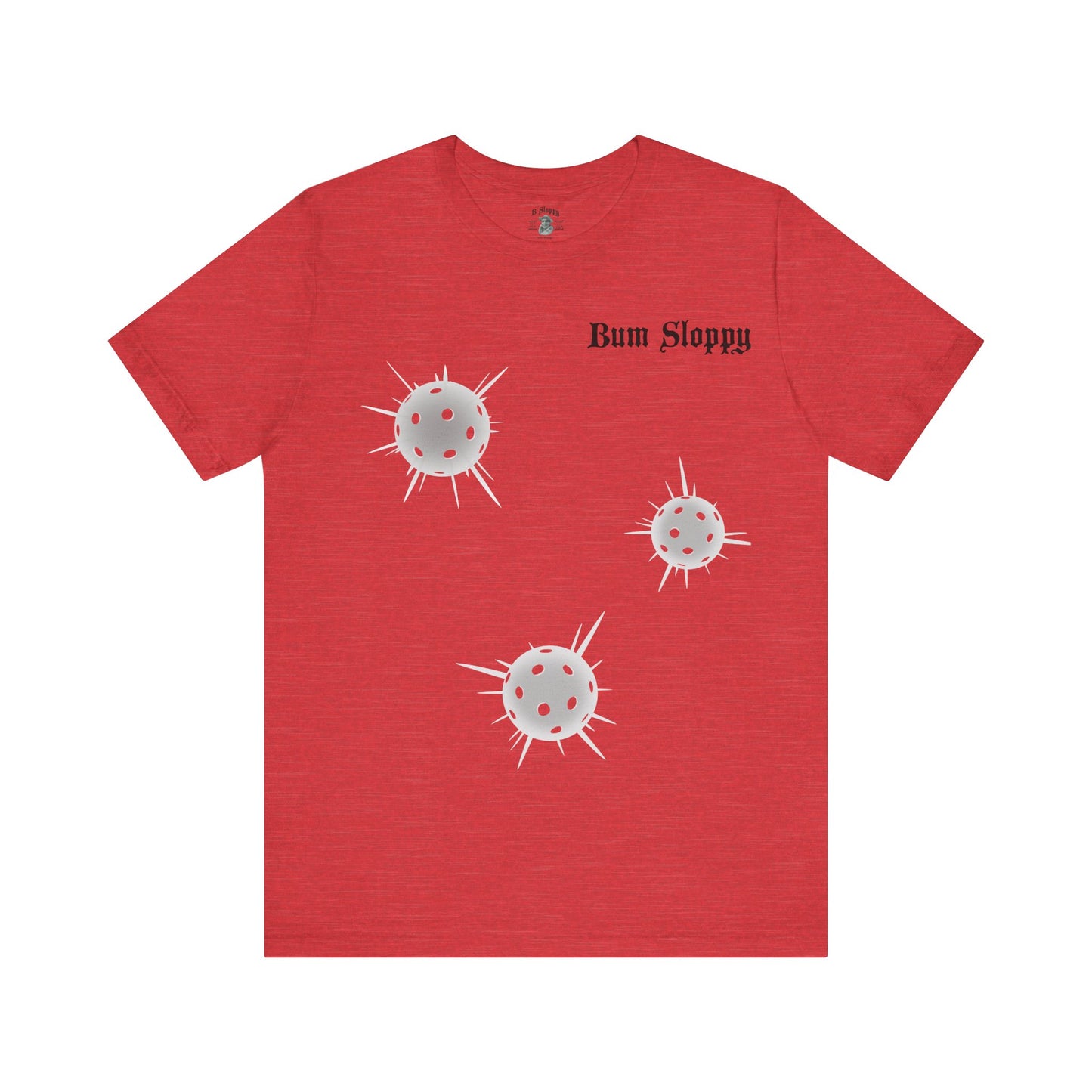 No-Holds Neon Men's Dink This! Pickleball Tee with Pickleball Strike Marks