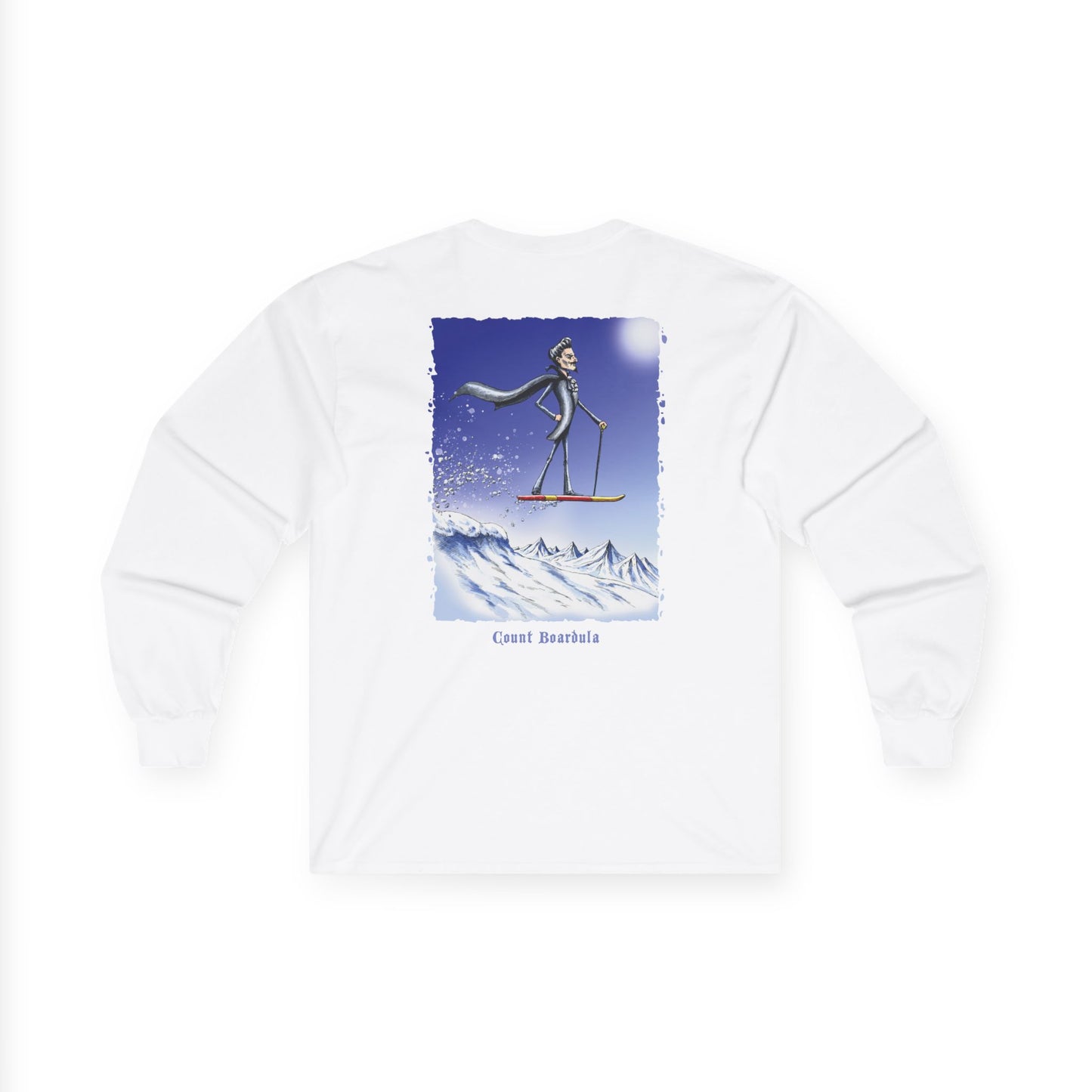 Count Boardula Longsleeves with Bloody Vampire Snack Stains