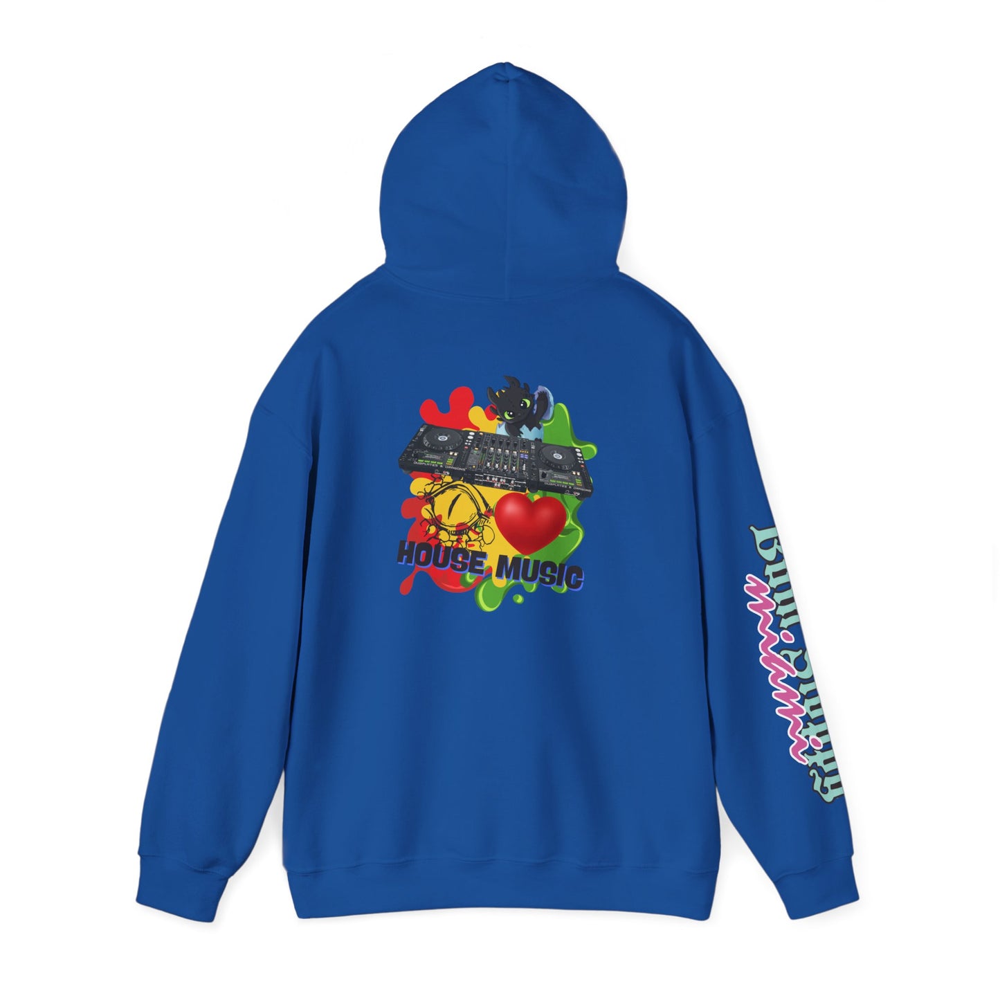 Bum Sloppy Miami House Music Heavy Blend Hooded Sweatshirt