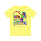 No-Holds Neon Men's Dink This! Pickleball Tee with Pickleball Strike Marks