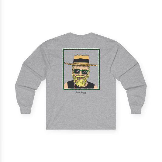 Sippin' Sloppy Long Sleeve with Nacho and Hot Sauce Stains