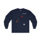 Doodle Seahorse Long Sleeve with Mayo and Sauce Splatter