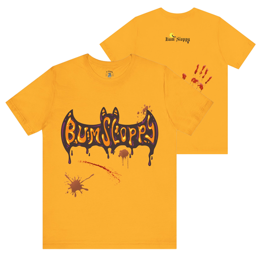 Bum Sloppy Goes Batty for Halloween with Tasty Treat and Spooky Slasher Stains