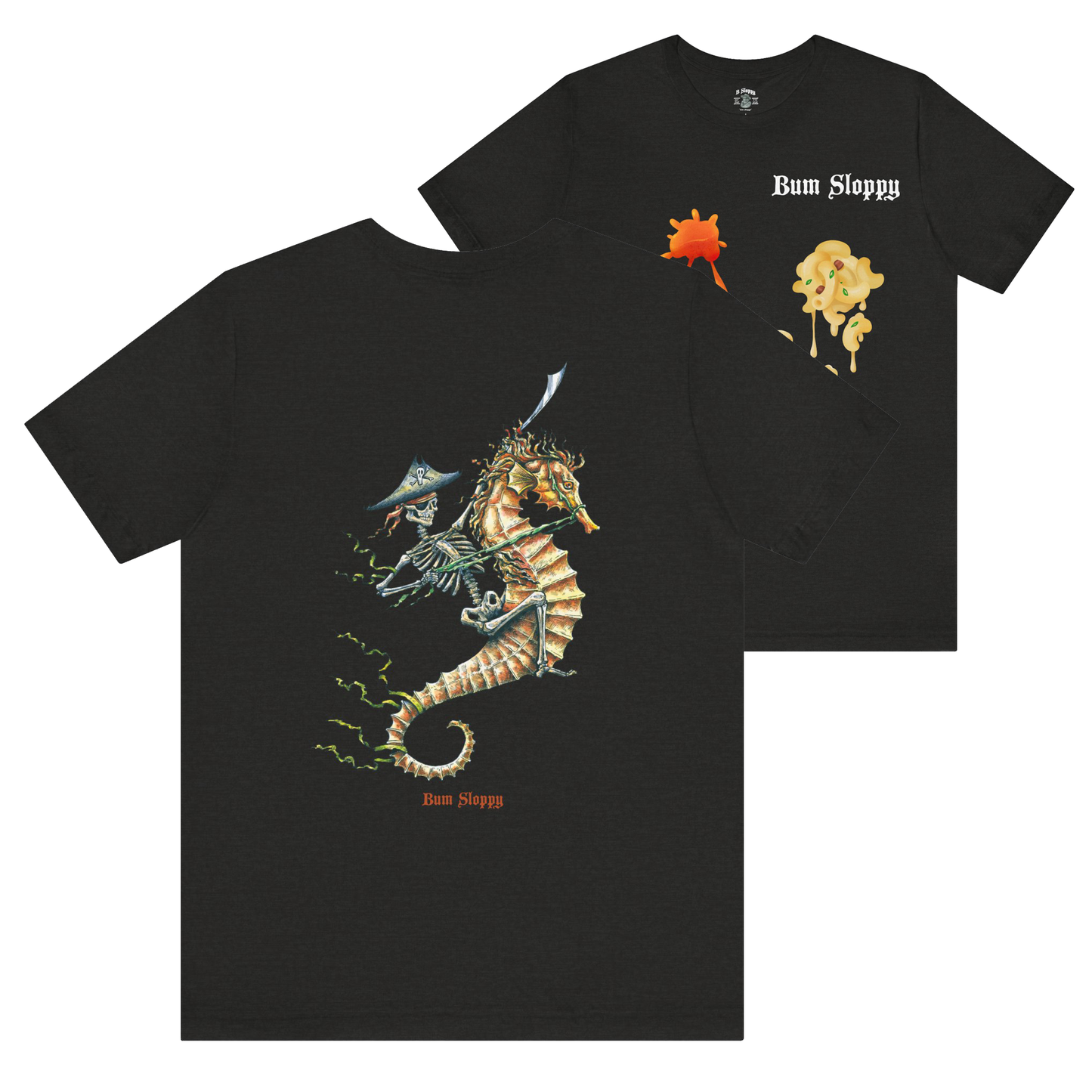 Pirate Seahorse with Hot Sauce and Mac and Cheese Stains
