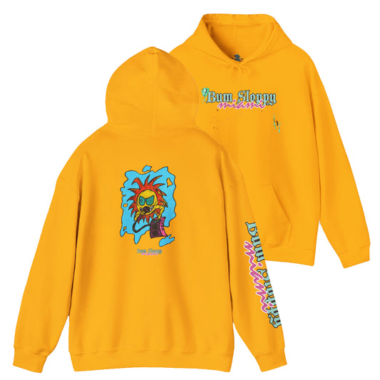 Bum Sloppy Miami MC Sunny Daze Heavy Blend Hooded Sweatshirt with Seaside Snack Stains