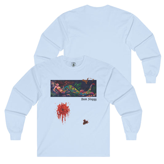 Doodle Mermaid Long Sleeve with Tomato Stains