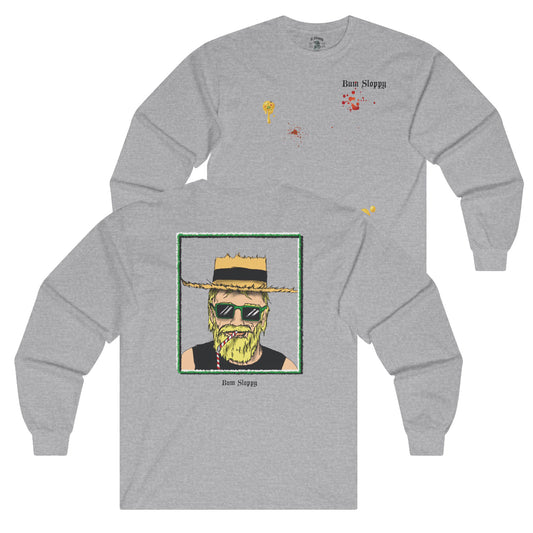 Sippin' Sloppy Long Sleeve with Nacho and Hot Sauce Stains