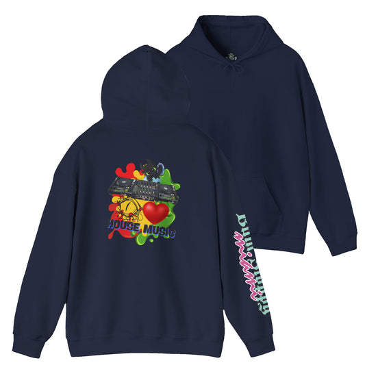 Bum Sloppy Miami House Music Heavy Blend Hooded Sweatshirt